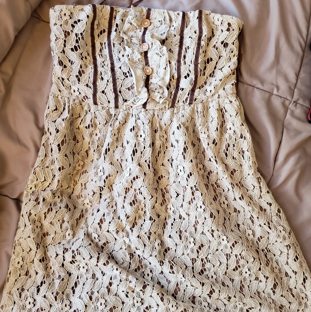 Strapless summer dress